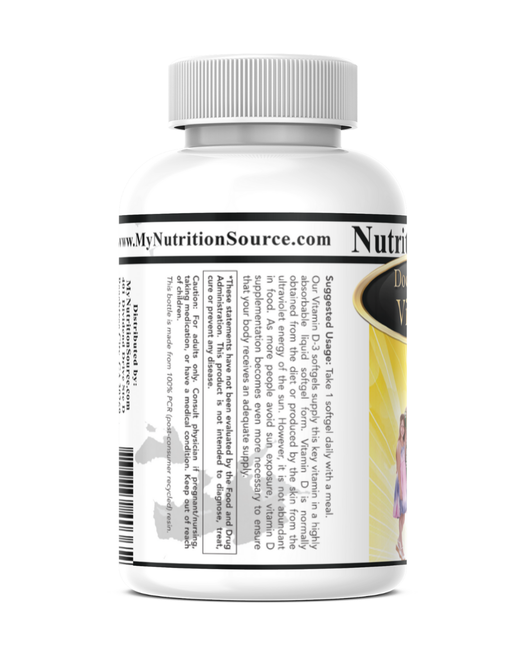 Vitamin D3 1,000 IU, 180 Softgels