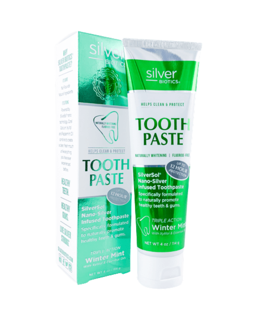 SilverSol Flouride-Free Toothpaste, 4 oz (114 g)