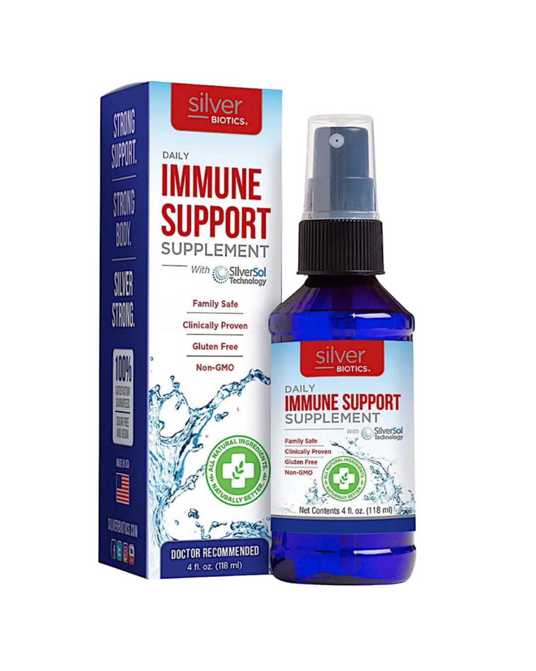 SilverSol Liquid Spray, 10 ppm, 4 fl oz (118 mL)