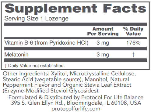 Melatonin, 3 mg, 120 Lozenges