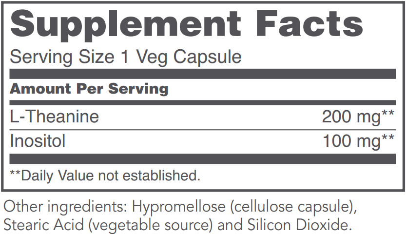 L-Theanine, 60 Veg Capsules