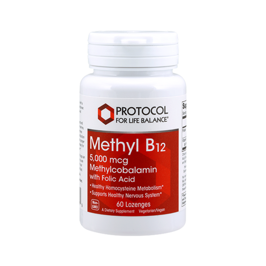 Methyl B-12 with Folic Acid, 5000 mcg, 60 Lozenges
