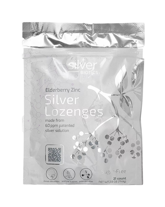 SilverSol Lozenges with Elderberry & Zinc, 21 Lozenges