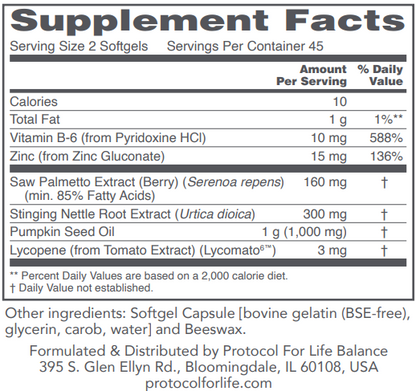 Postate Generix Ortho Prostate, 90 Softgels – My Nutrition Source