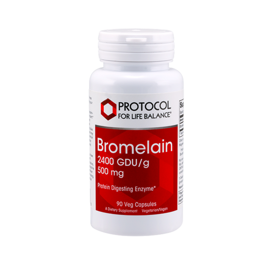 Bromelain, 2400 GDU/g, 500 mg, 90 Veg Capsules