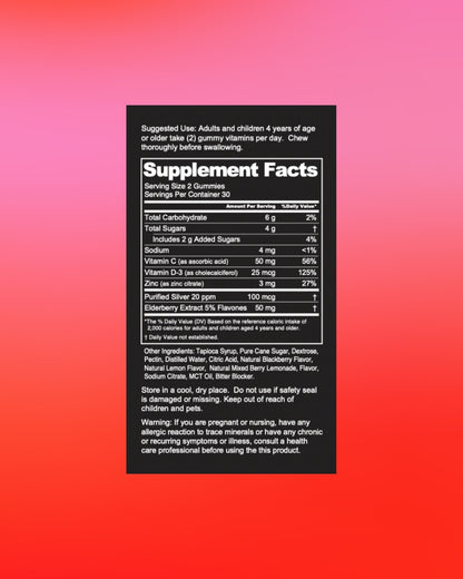 Nano-Silver Immune Gummies, 60 Gummies